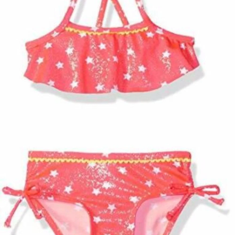 Pink Platinum Baby Girls Swimsuit 2-Piece SZ 12 Months NWT